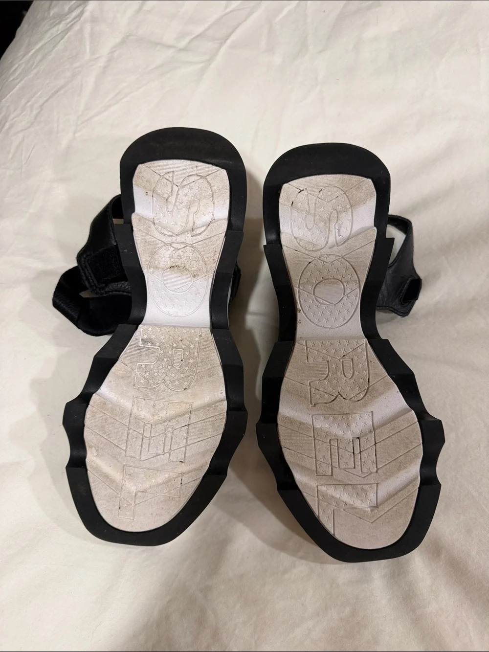Sorel Black Women’s Sport Sandals with White Sole and Orange Heel Accent